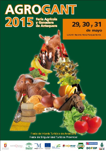 Cartel Agrogant 2015 Feria Agrícola y Ganadera de Antequera,  Málaga